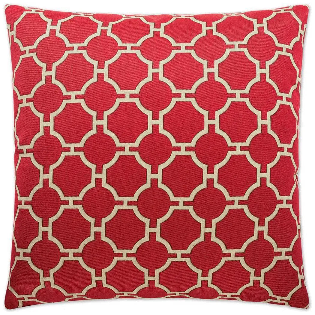 Kinder Red Throw Pillow With Insert