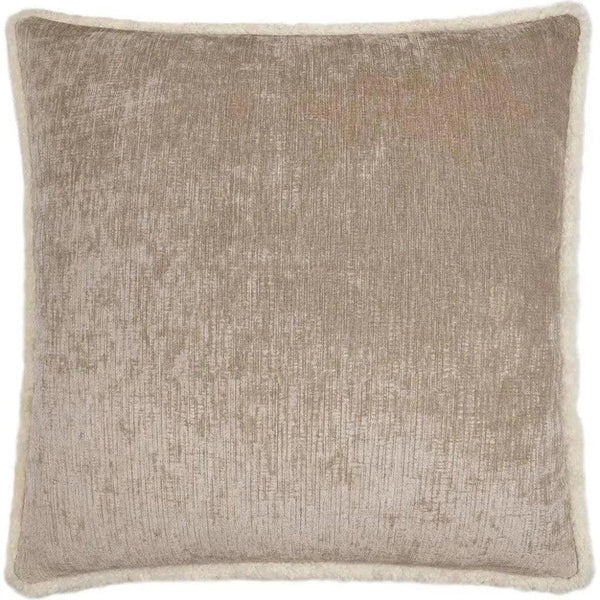 Kinney Putty Solid Tan Taupe Large Throw Pillow Insert - LOOMLAN - D.V. Kap - Throw Pillows