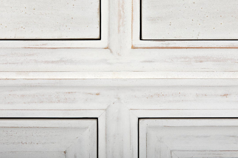Kir Wood White Bench-Bedroom Benches-Noir-LOOMLAN