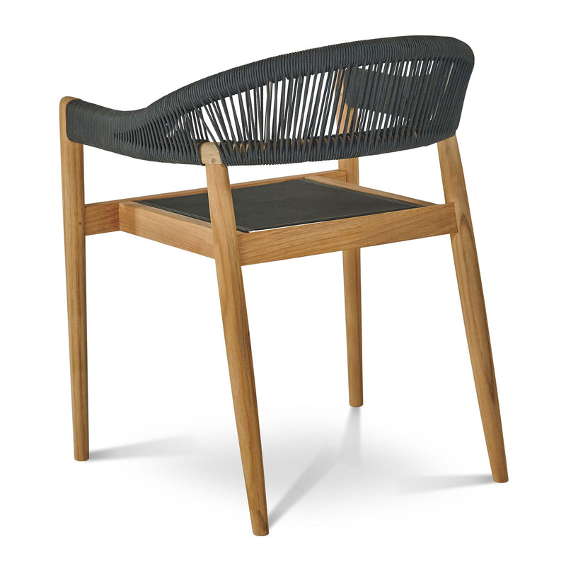 Klint Teak Outdoor Stacking Armchair (Set of 4)-Outdoor Dining Chairs-HiTeak-LOOMLAN