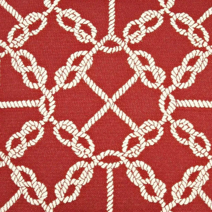 Knots Red Throw Pillow With Insert - LOOMLAN - D.V. Kap - Throw Pillows
