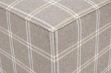 Knox Versatile Designed Polyester Upholstered Accent Cube