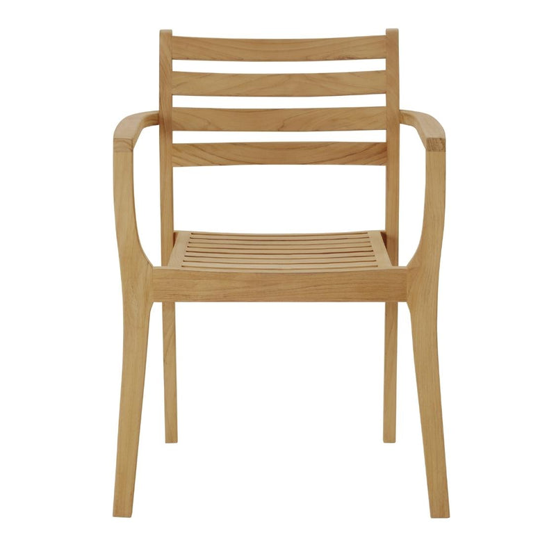 Kolding Stacking Armchair (Set of 4)-Outdoor Dining Chairs-HiTeak-LOOMLAN