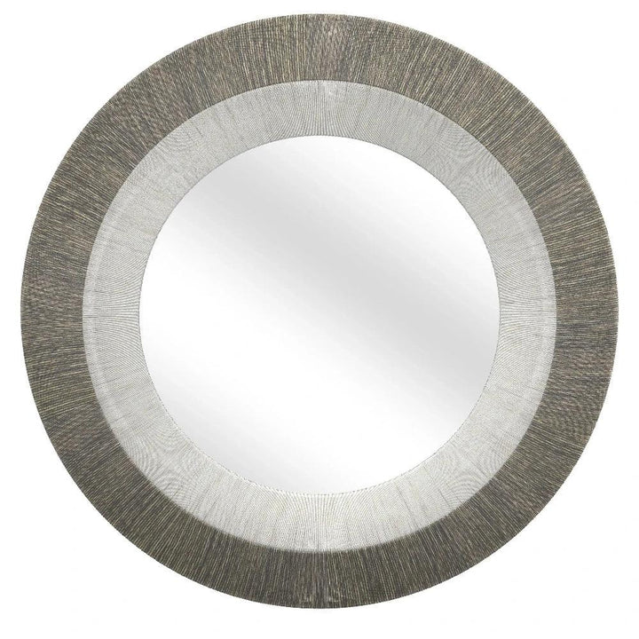 Koree Rope White and Grey Wall Mirror - LOOMLAN - Bassett Mirror - Wall Mirrors