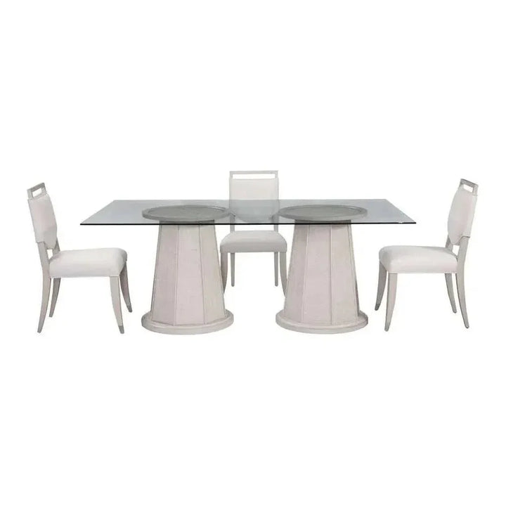 Korey Performance Fabric Armless Dining Chair 2PC - LOOMLAN - Bassett Mirror - Dining Chairs