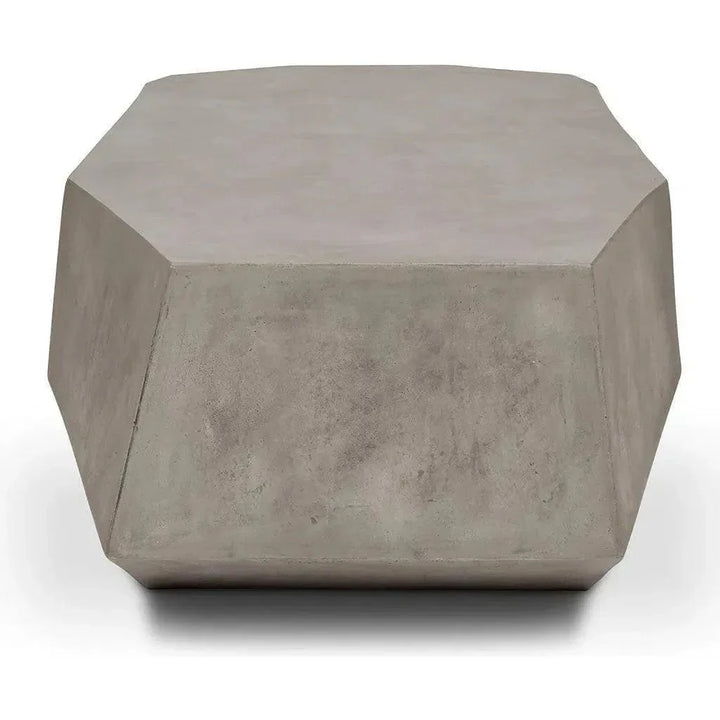 Kristal Reinforced Concrete Geometric Coffee Table-Outdoor Coffee Tables-Urbia-LOOMLAN