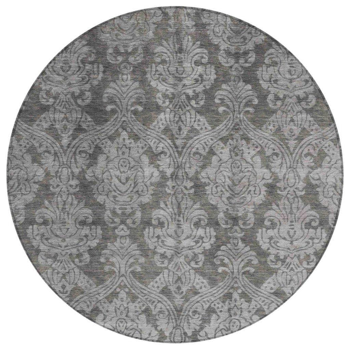 Krymera Gray Washable Indoor - Outdoor Rug - LOOMLAN - LOOMLAN Rugs - Outdoor Rugs