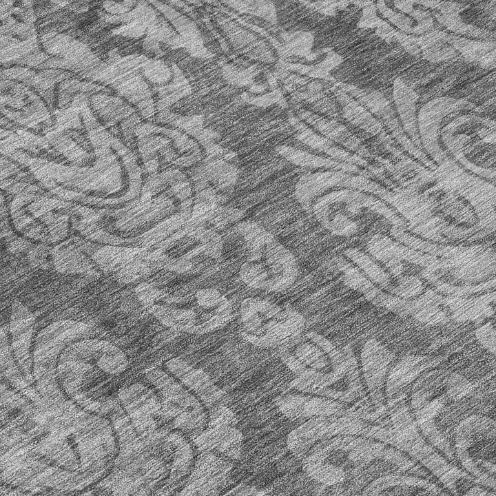 Krymera Gray Washable Indoor - Outdoor Rug - LOOMLAN - LOOMLAN Rugs - Outdoor Rugs