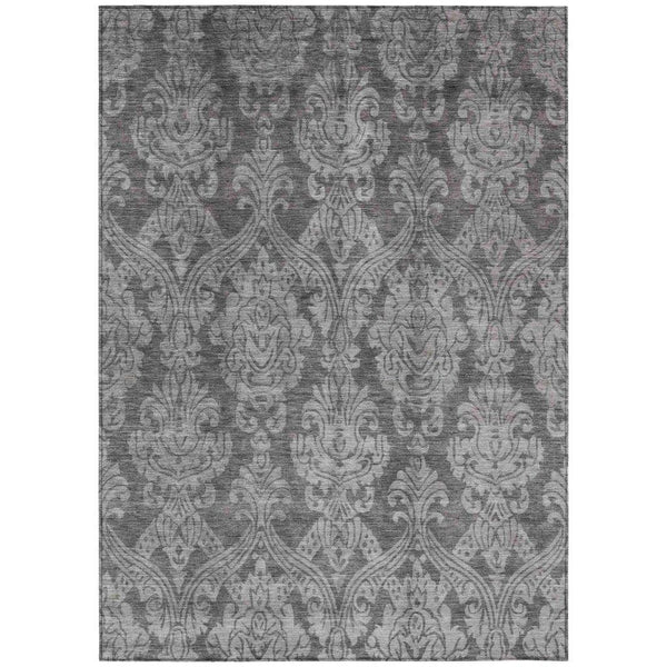 Krymera Gray Washable Indoor - Outdoor Rug - LOOMLAN - LOOMLAN Rugs - Outdoor Rugs
