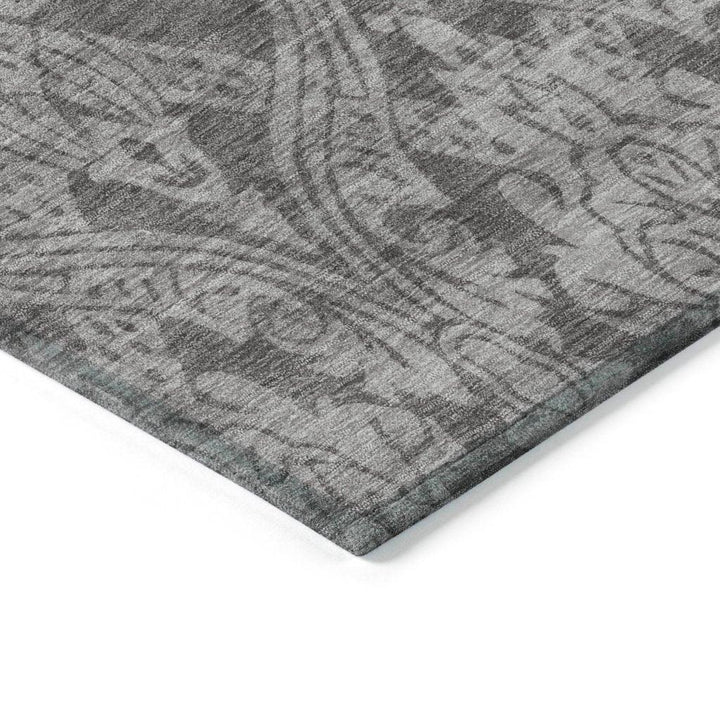 Krymera Gray Washable Indoor - Outdoor Rug - LOOMLAN - LOOMLAN Rugs - Outdoor Rugs