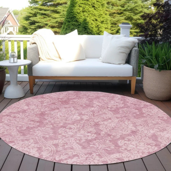 Krymera Pink Washable Indoor - Outdoor Rug - LOOMLAN - LOOMLAN Rugs - Outdoor Rugs