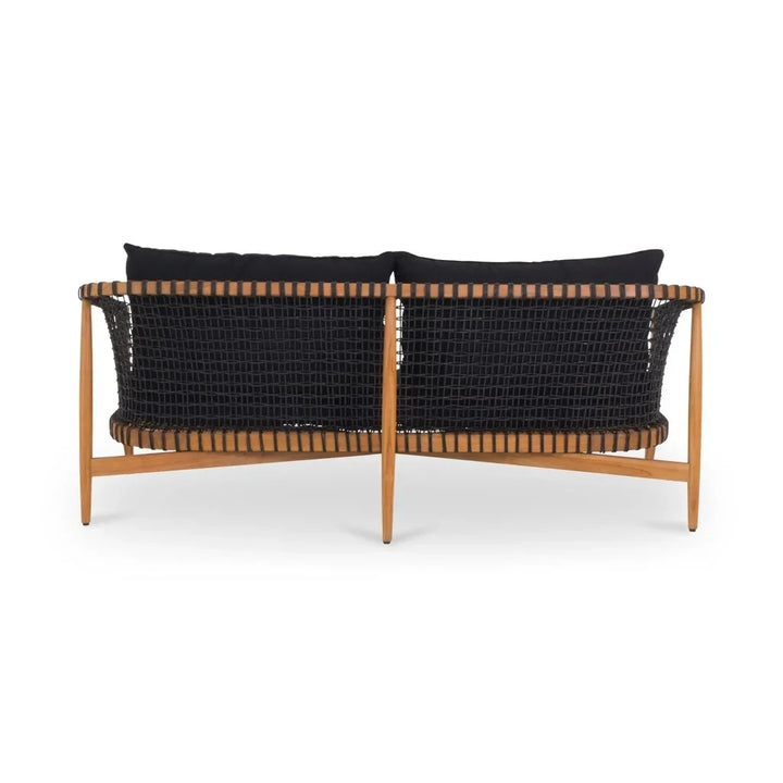 Kuna Solid Teak Frame Outdoor Sofa - LOOMLAN - Moe's Home - Outdoor Sofas & Loveseats