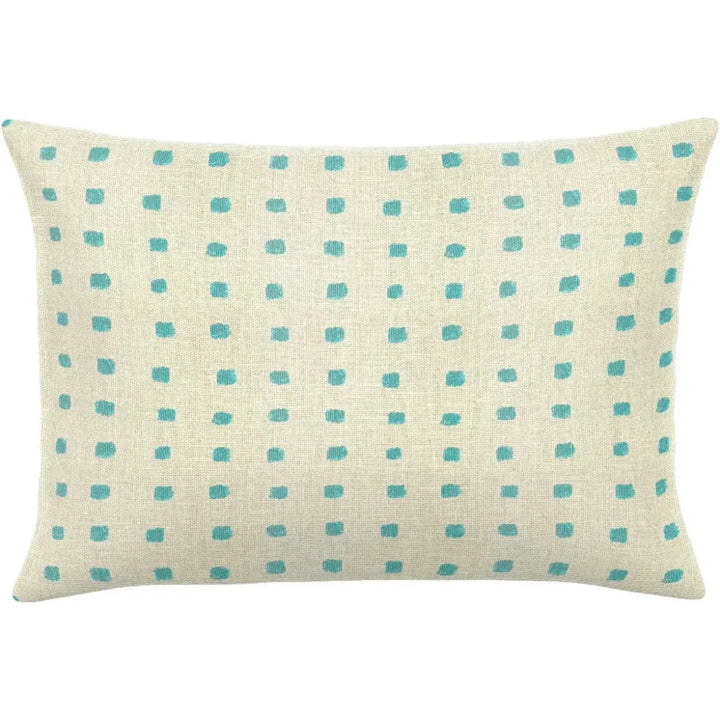 Kuno Lagoon Handmade Outdoor Pillow-Outdoor Pillows-Earnest Collection-20"x13" Lumbar-LOOMLAN