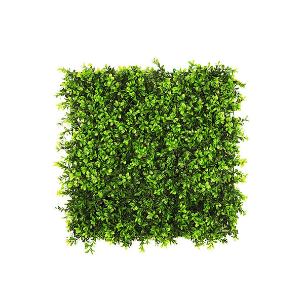 Faux Botanical Green Outdoor Boxwood Tile