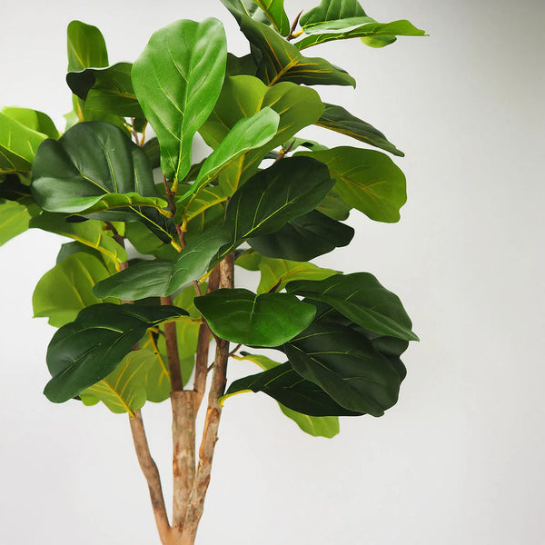 Faux Botanical Outdoor Green Fiddle Leaf Fig