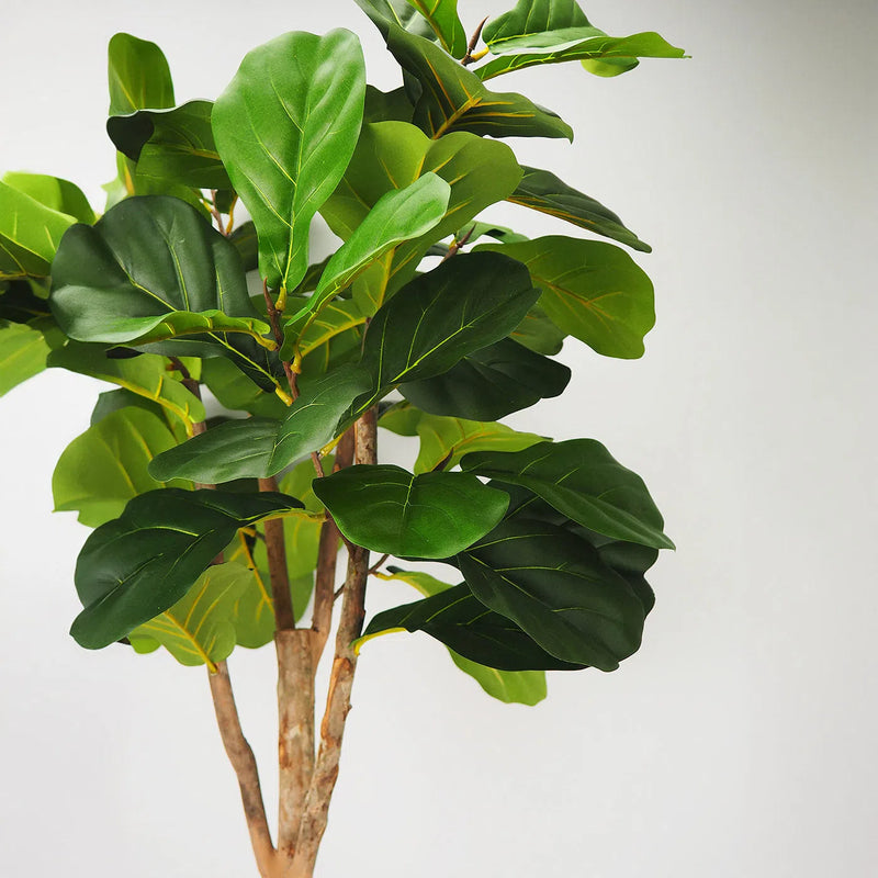 Faux Botanical Outdoor Green Fiddle Leaf Fig