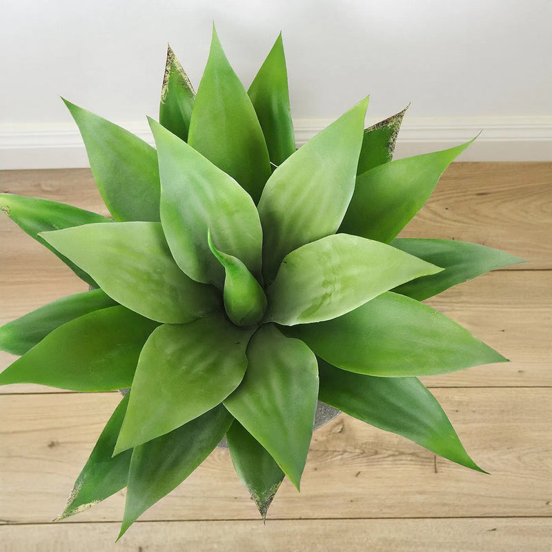 Faux Botanical Outdoor Green Agave