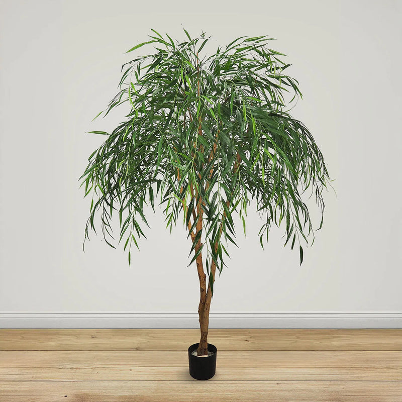 Faux Botanical Outdoor Green Willow Tree