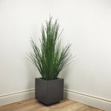 Faux Botanical Outdoor Green Potted Grass