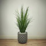 Faux Botanical Outdoor Green Potted Grass