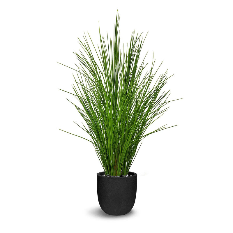 Faux Botanical Outdoor Green Potted Grass