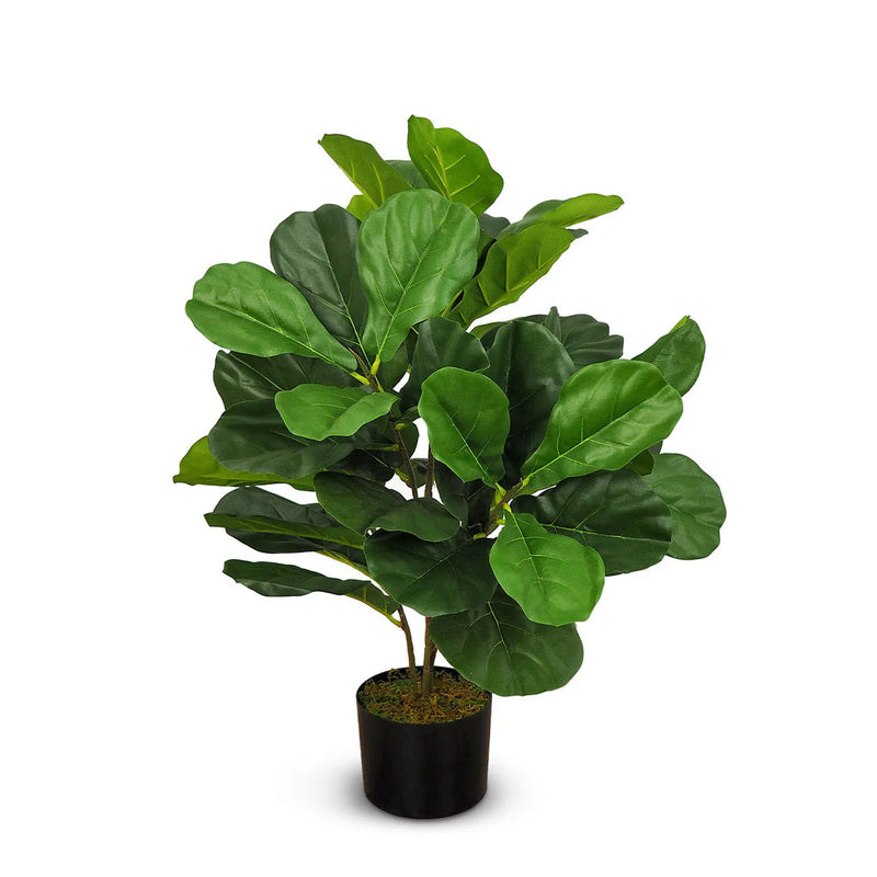 Faux Botanical Outdoor Green Fiddle Leaf Fig Tree