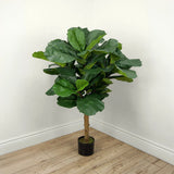 Faux Botanical Indoor Green Fiddle Leaf Fig Tree