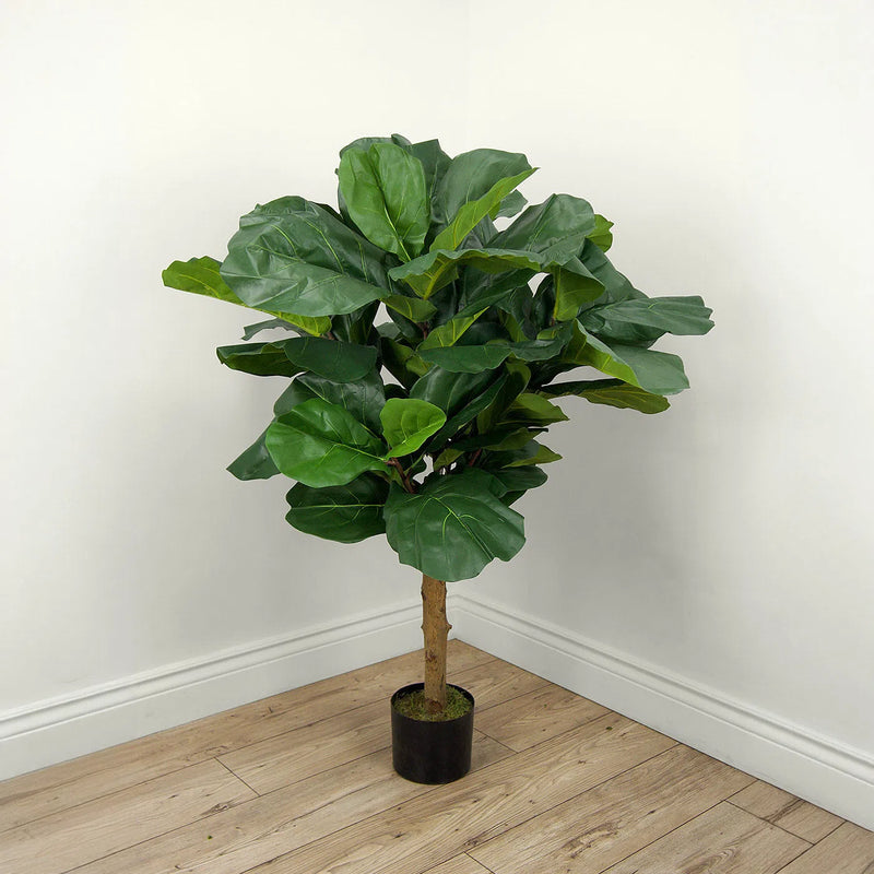 Faux Botanical Indoor Green Fiddle Leaf Fig Tree