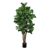 Faux Botanical Outdoor Green Fiddle Leaf Fig Tree