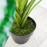 Faux Botanical Outdoor Green Taro