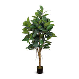 Faux Botanical Indoor Green Ficus Elastica