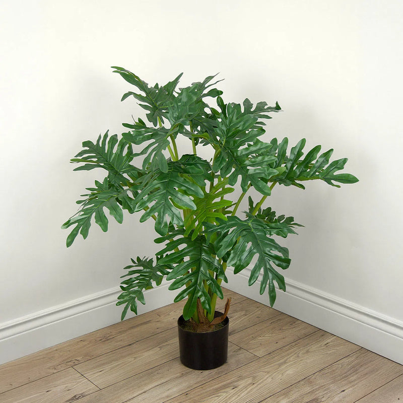 Faux Botanical Outdoor Green Philodendron