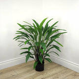 Faux Botanical Outdoor Green Calathea