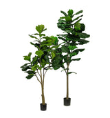 Faux Botanical Outdoor Green Fiddle Leaf Fig Tree