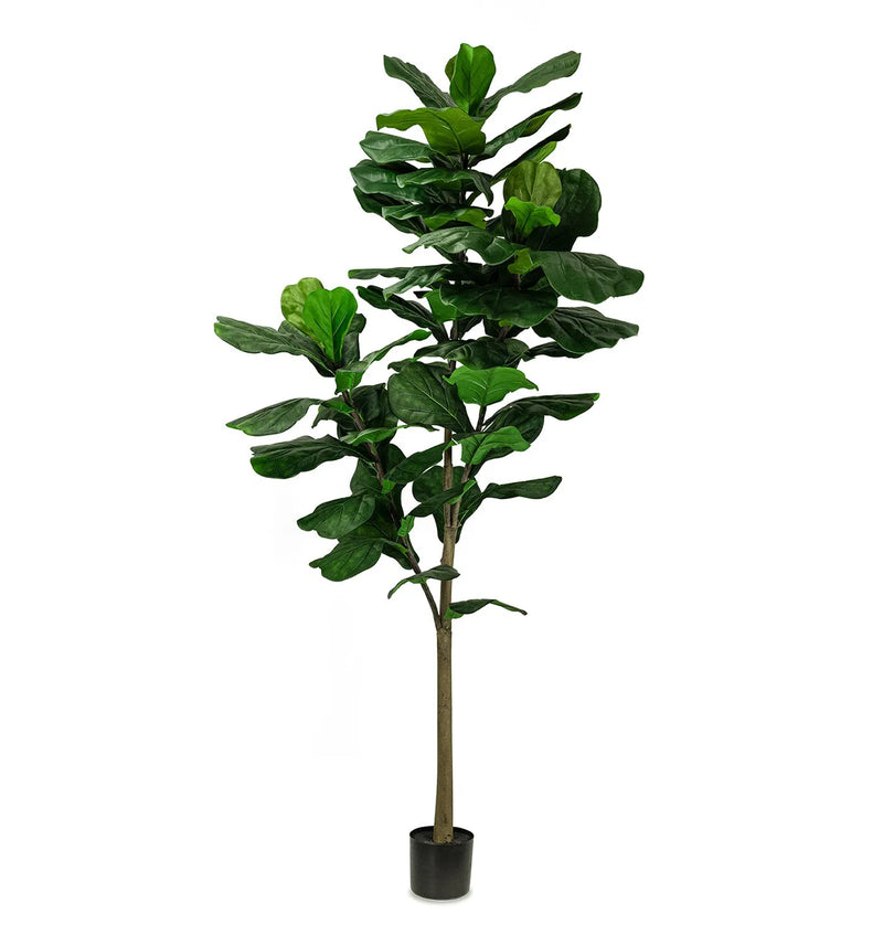 Faux Botanical Outdoor Green Fiddle Leaf Fig Tree