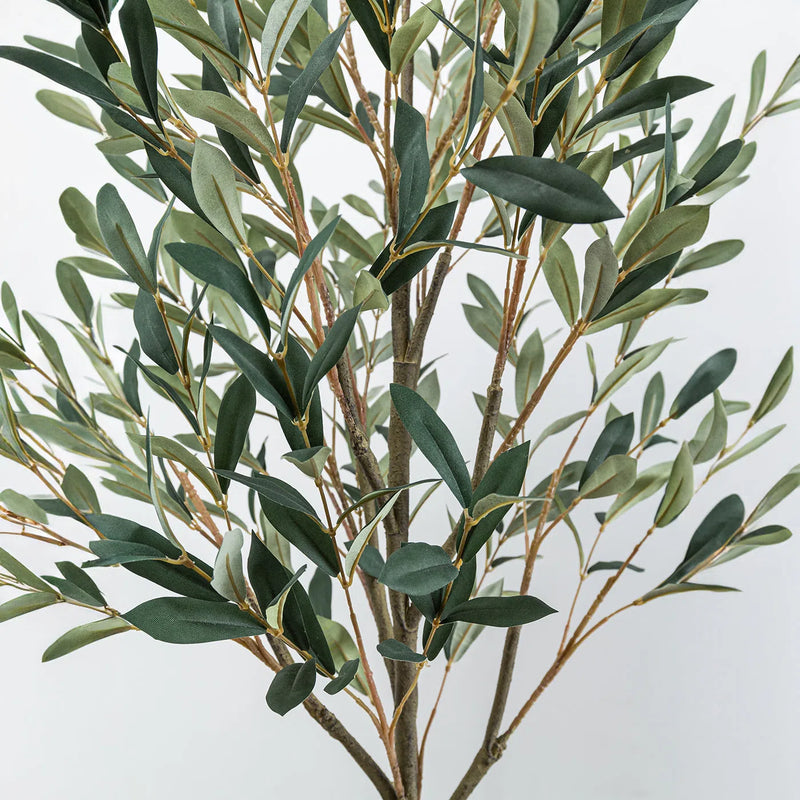 Faux Botanical Outdoor Green Olive Tree