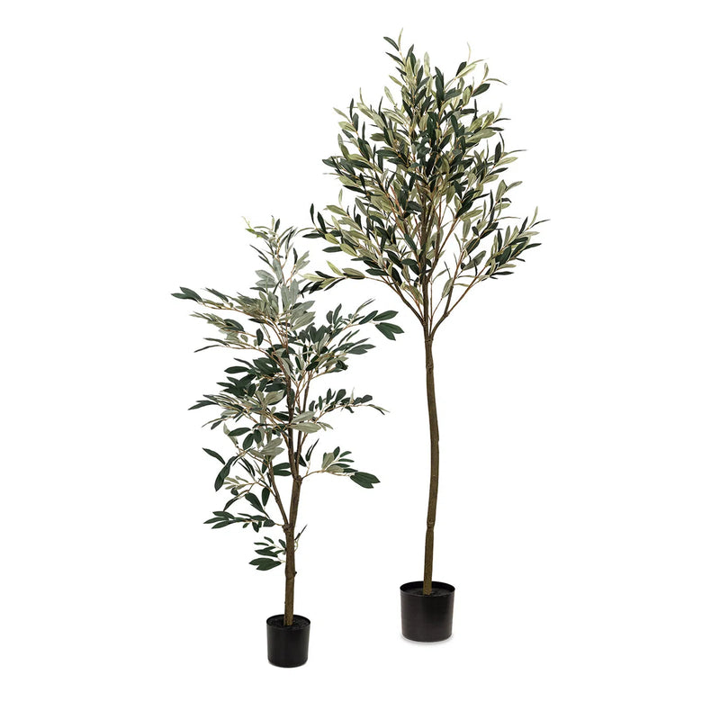 Faux Botanical Outdoor Green Olive Tree