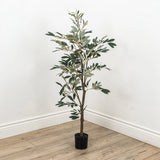 Faux Botanical Outdoor Green Olive Tree