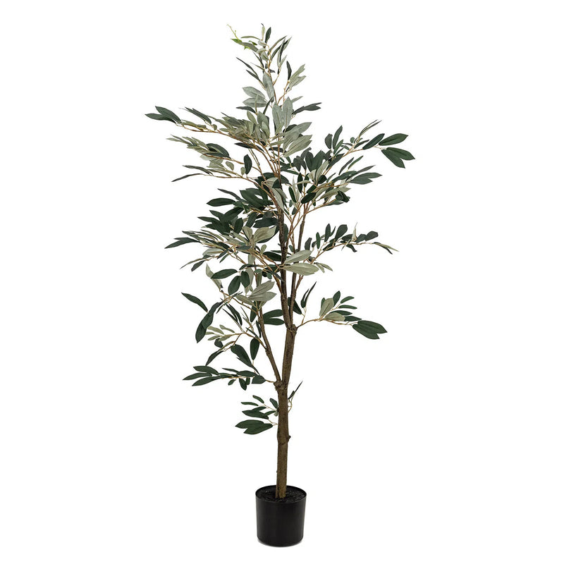 Faux Botanical Outdoor Green Olive Tree