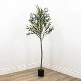 Faux Botanical Outdoor Green Olive Tree