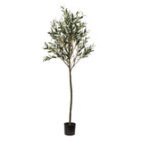 Faux Botanical Outdoor Green Olive Tree