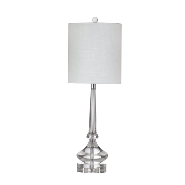 Rivoli Crystal White Table Lamp
