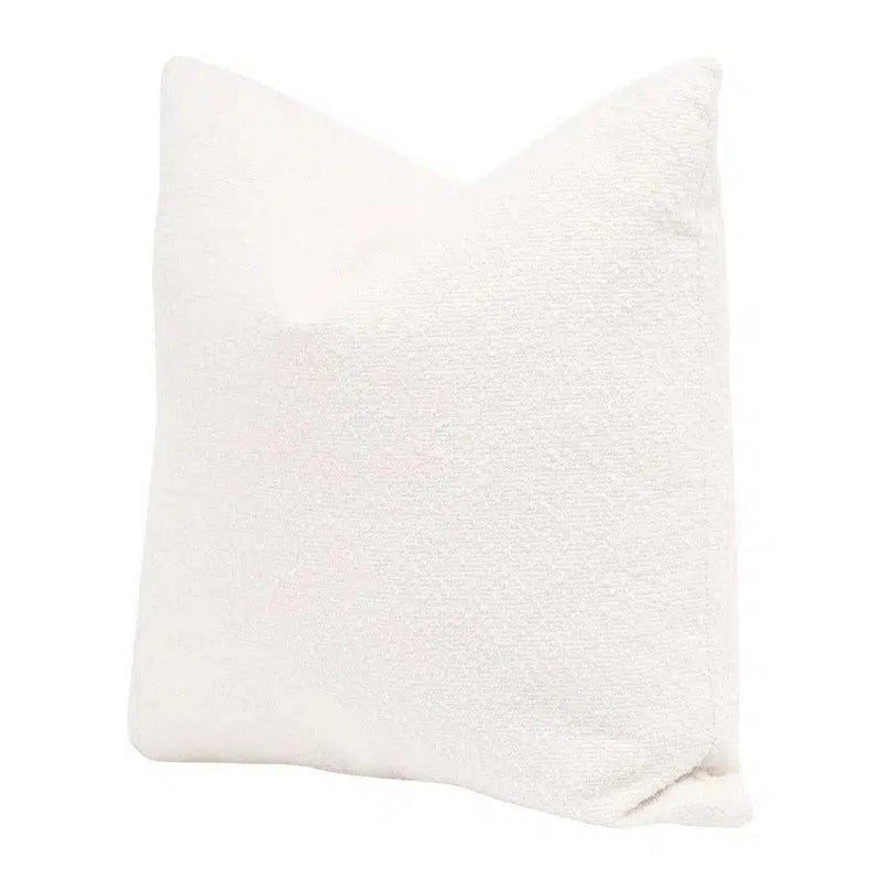 Essential White Performance Boucle Throw Pillow With Insert - Set of 2