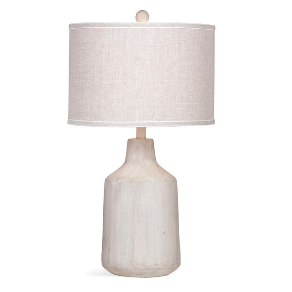 Dalton Natural Material and White Linen Table Lamp