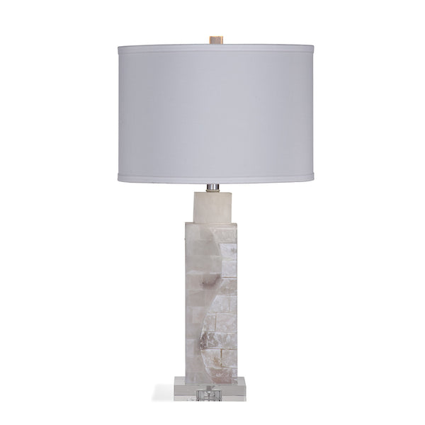 Presidio Natural Material White Table Lamp