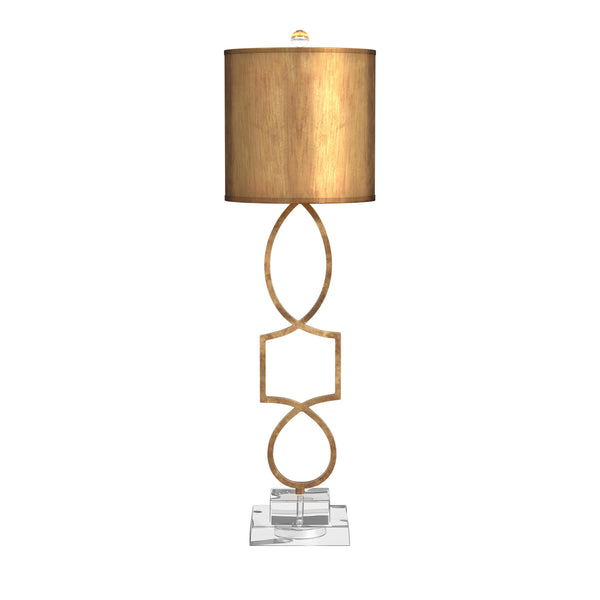 Vivian Metal and Acrylic Gold Table Lamp