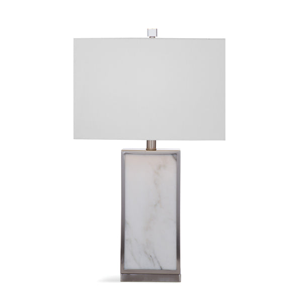 Adair Marble and Metal Grey Table Lamp