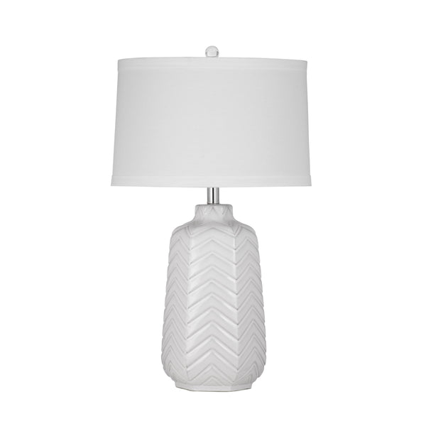 Dalia Ceramic White Table Lamp