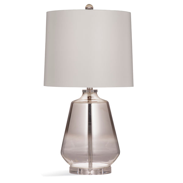 Adara Glass Silver Table Lamp