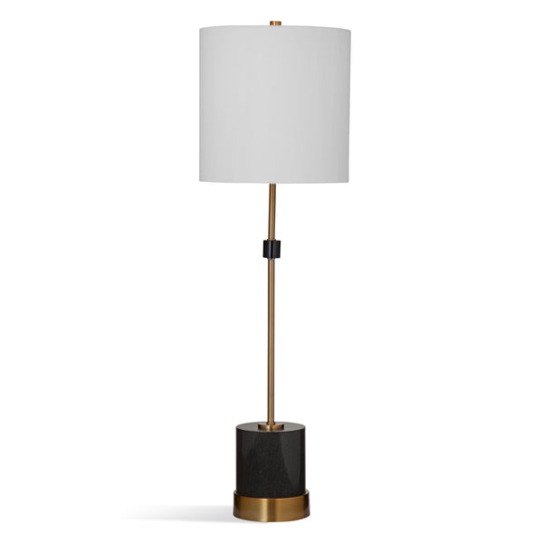 Ogden Metal and Marble Black Table Lamp